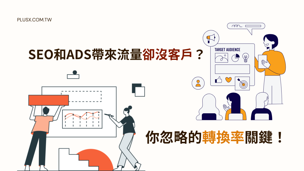 我們透過SEO和ADS已經擁有很好的流量，卻轉換率不高是為什麼呢?