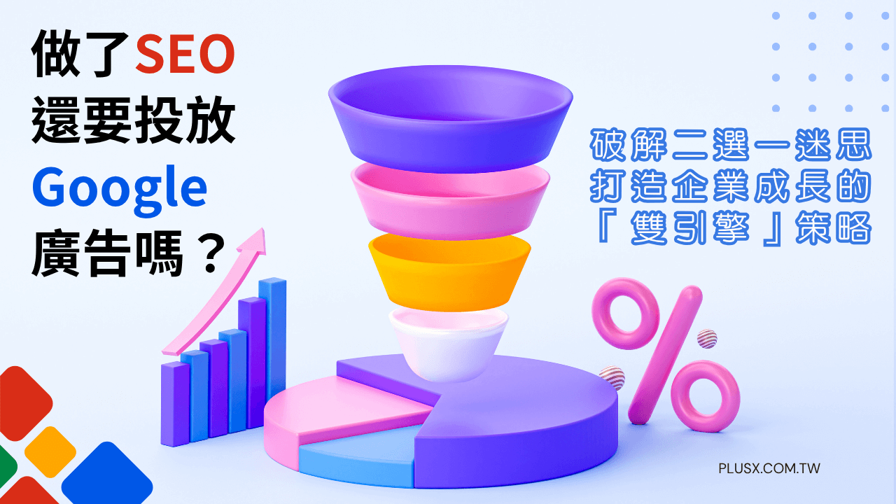 文章標題:做了SEO還要投Google廣告嗎?破解二選一迷思,打造企業成長的「雙引擎」策略