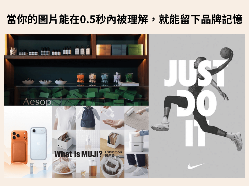 圖片在0.5秒內被理解，就能留下品牌記憶