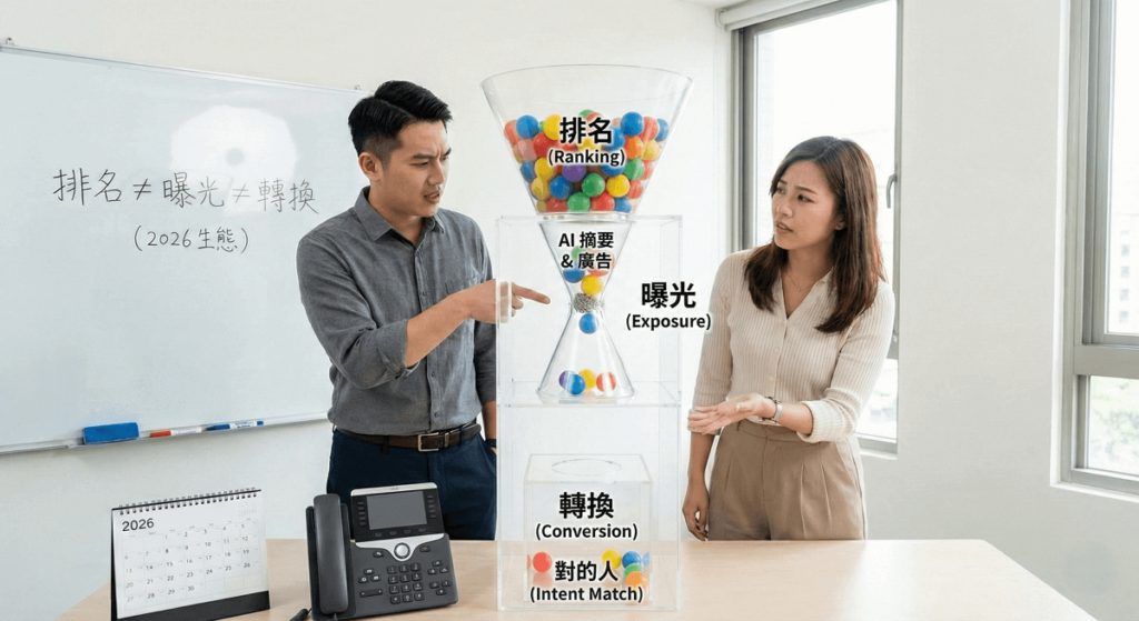 為什麼排名上升，卻沒有帶來你期待的轉換？