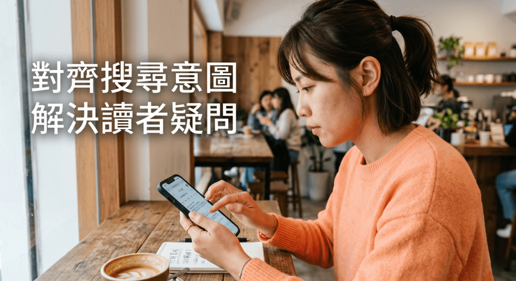 對齊搜尋意圖，解決讀者疑問。