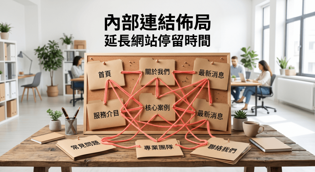 內部連結佈局會延長網站停留時間