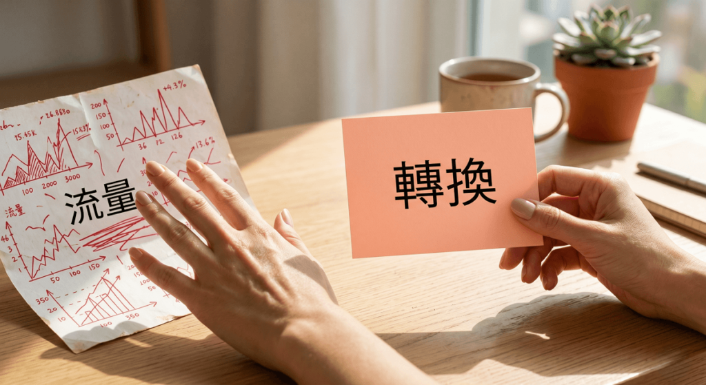 把「流量」當成終極目標，卻忽視了轉換