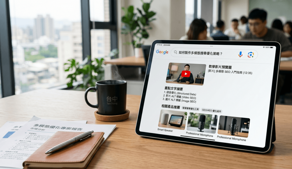 未來的搜尋行為，將徹底顛覆我們現在的想像，不再只有單純的「打字」。圖片搜尋、語音詢問、甚至隨手拍下的一段影片，將會與文字完全無縫整合在一個統一的 AI 介面中。