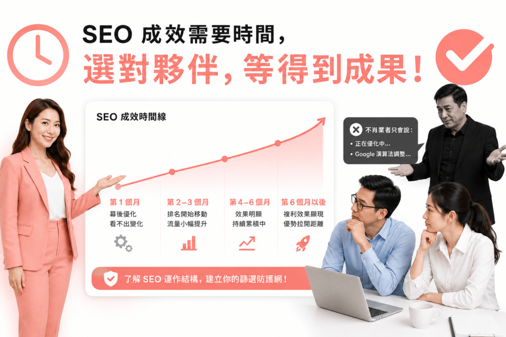SEO成效需要時間，了解SEO運作結構，才能建立你的篩選防護網