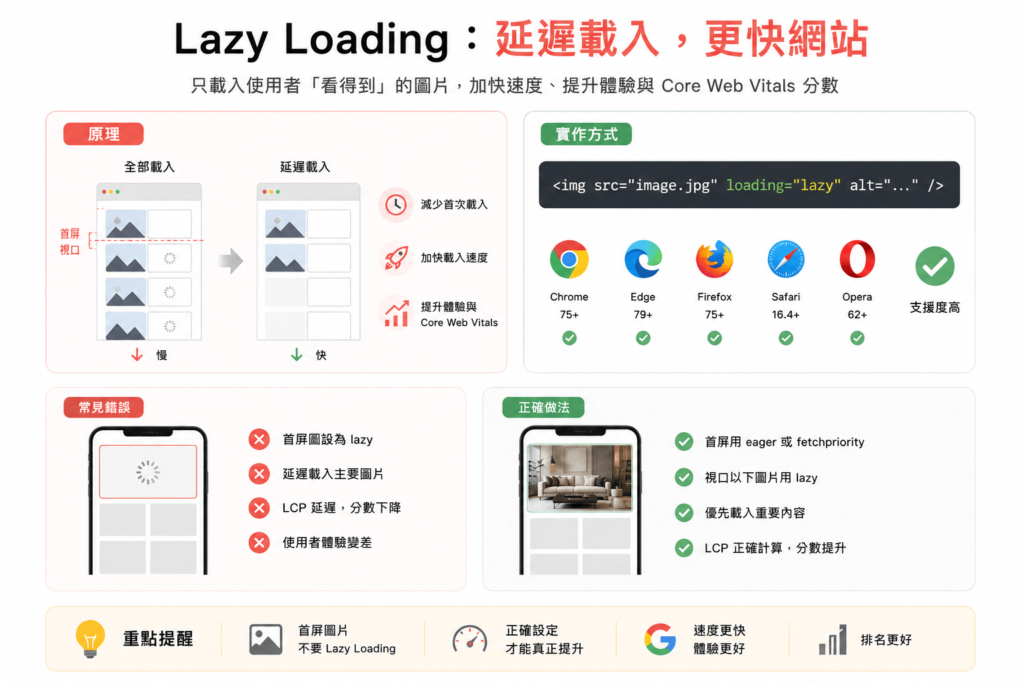 Lazy Loading延遲載入的正確使用方式