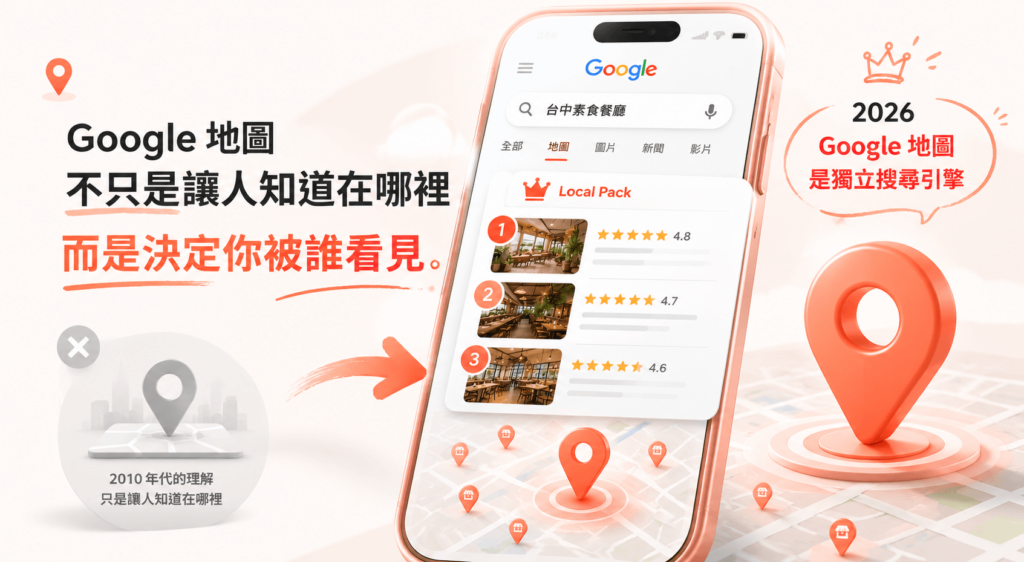 Google地圖已經是搜尋引擎。